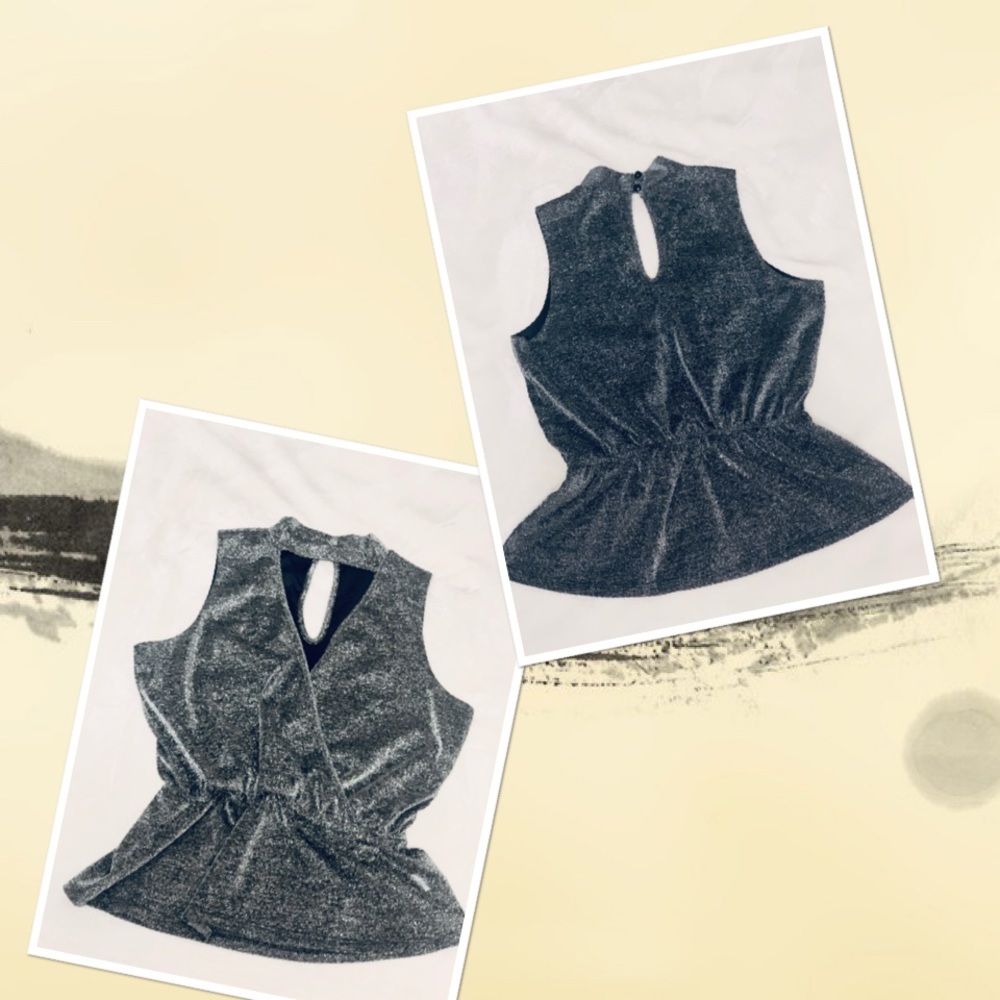 Sleeveless Glitter Top